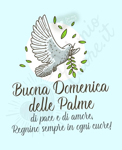 Buona domenica delle palme con frase sulla pace