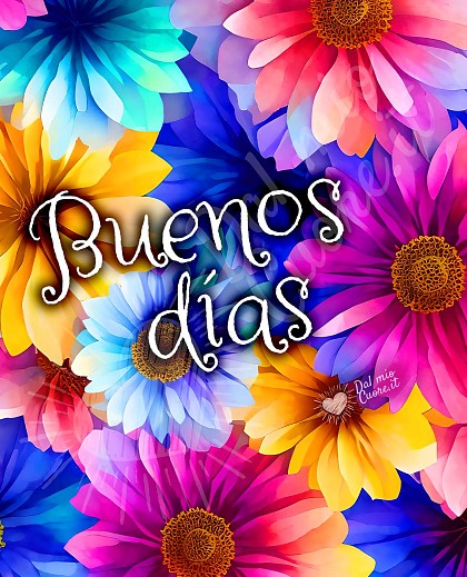 Buenos días con flores