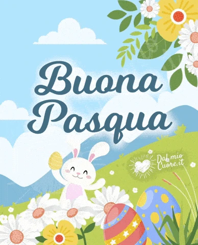 Buona Pasqua GIF e Video con coniglietto