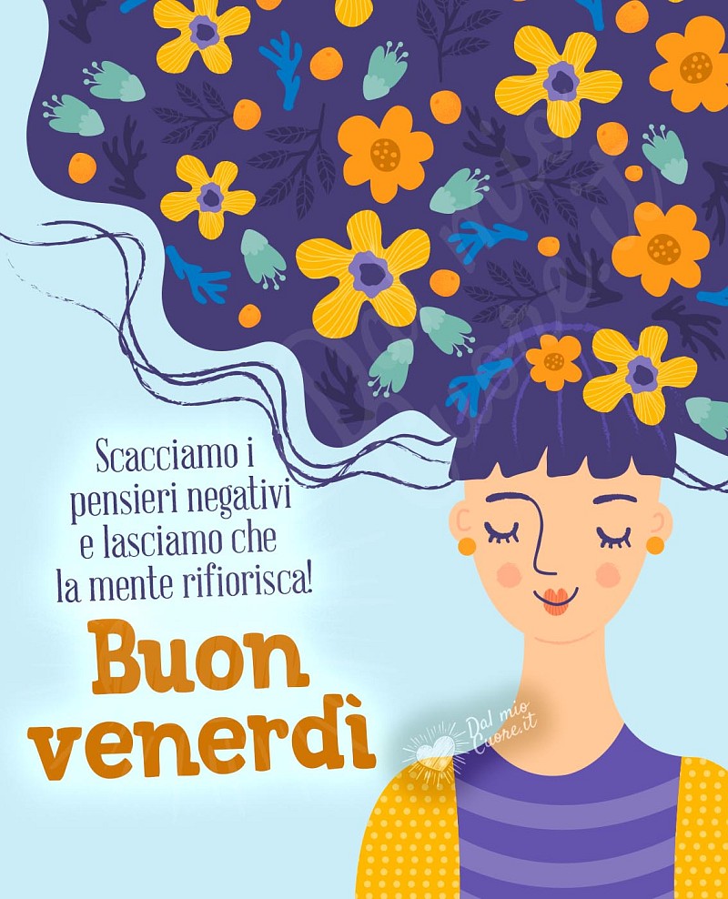 Buon venerdì con frase positiva