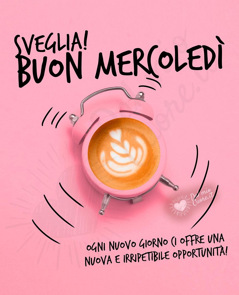 Buon mercoledì con frase positiva