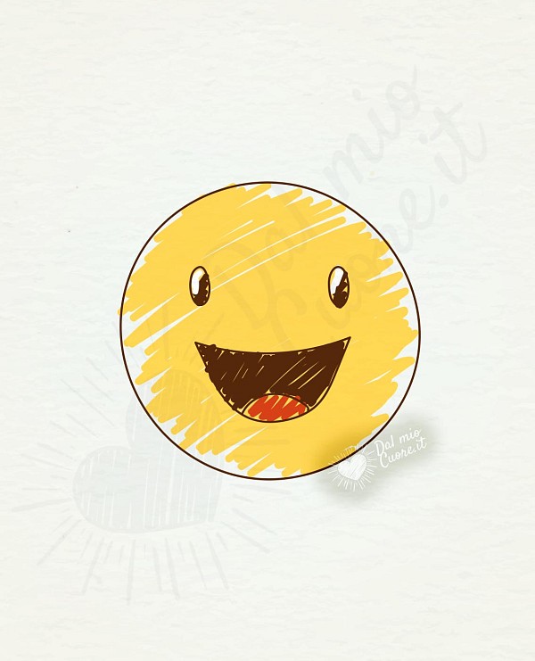 Immagine di profilo whatsapp con emoji sorridente