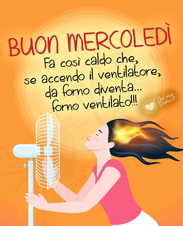 Buon mercoledì estivo divertente
