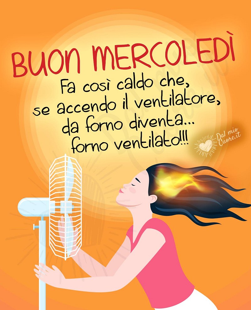 Buon mercoledì estivo divertente