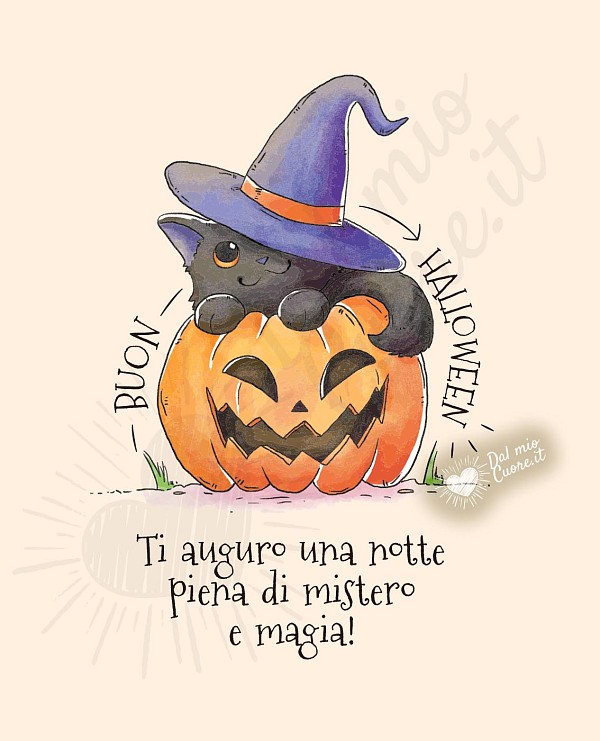 Buon Halloween! Ti auguro una notte piena di mistero e magia!