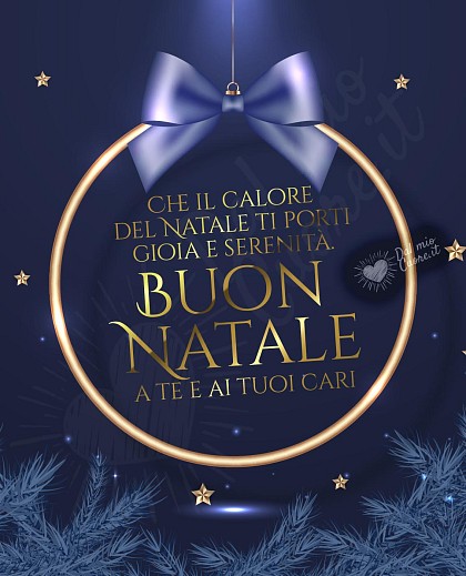 Che il calore del Natale ti porti gioia e serenità. Buon Natale a te e ai tuoi cari (Frasi)