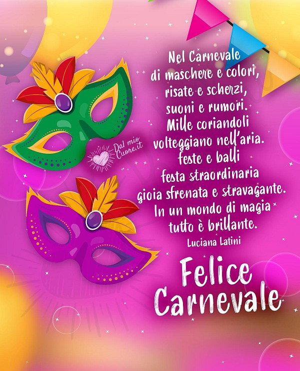 Felice Carnevale con poesia