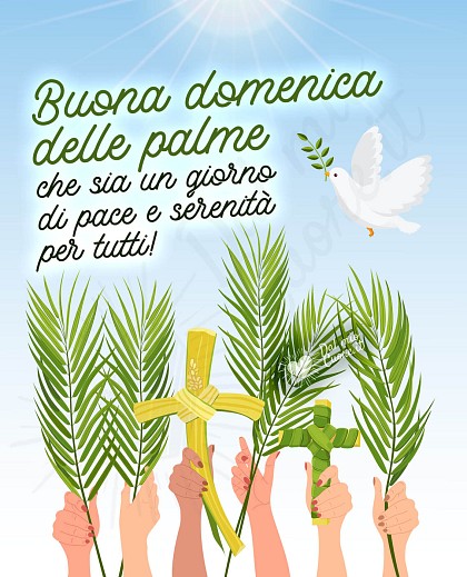 Buona domenica delle Palme. Che sia un giorno di pace e serenità per tutti!