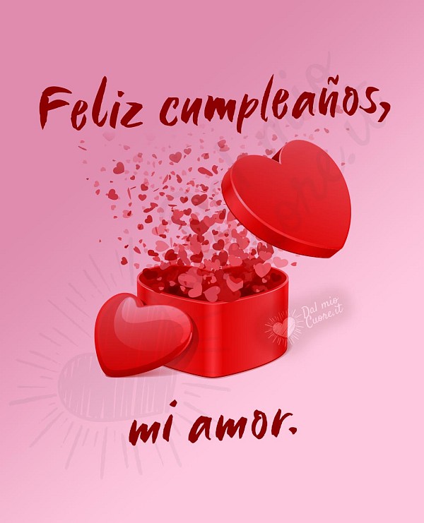 Feliz cumpleaños, mi amor.