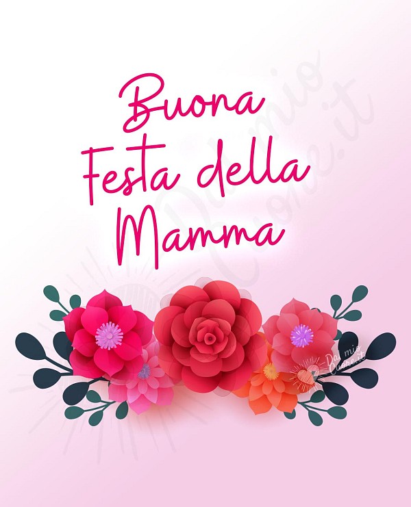 Buona Festa della Mamma con fiori