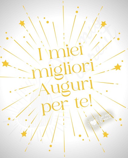 I miei migliori auguri per te