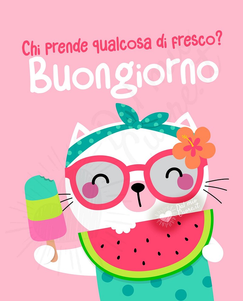 Chi prende qualcosa di fresco? Buongiorno