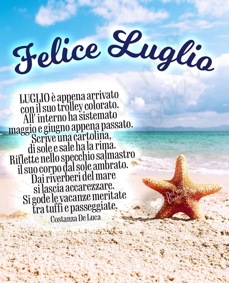 Felice Luglio con poesia