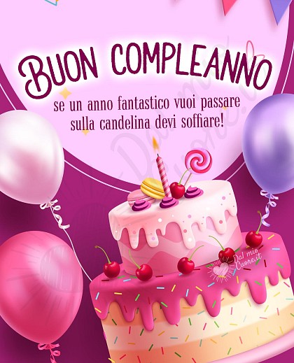 Buon compleanno. Se un anno fantastico vuoi passare sulla candelina devi soffiare!