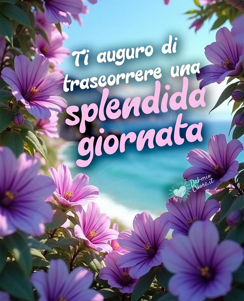 Ti auguro di trascorrere una splendida giornata