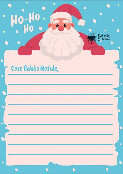 Lettera a Babbo Natale Ho-Ho-Ho