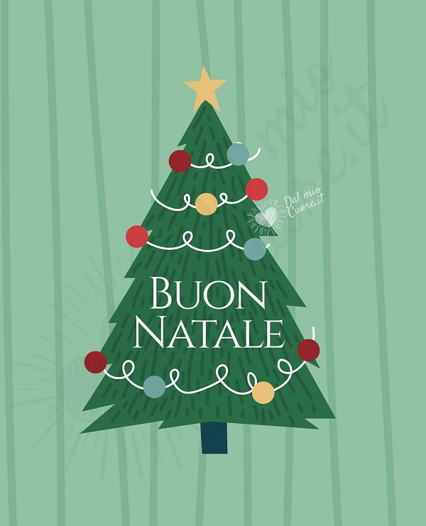 Immagini di Buon Natale con albero