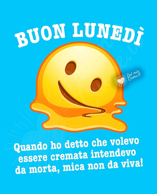 Buon lunedì con frase sul caldo