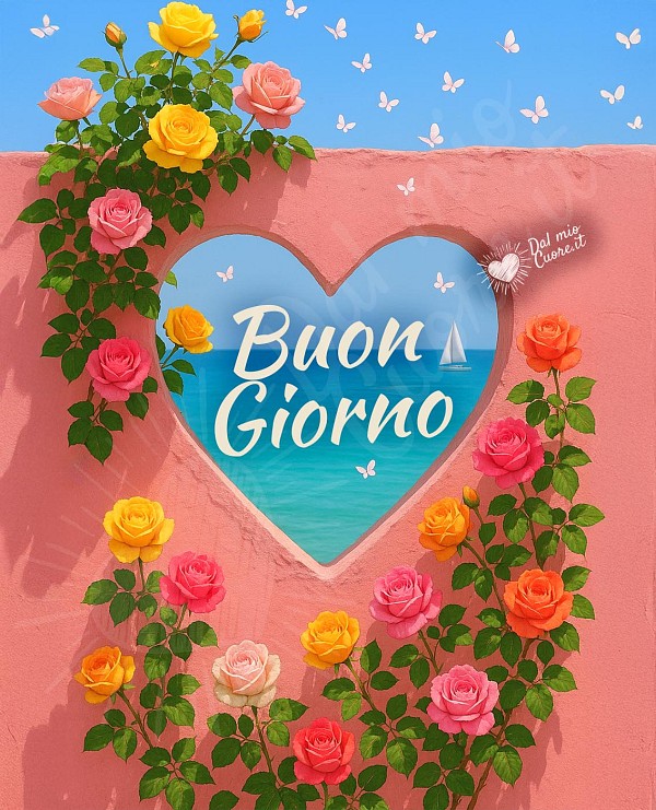 Buongiorno estivo con cuore