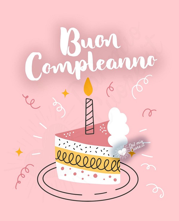 Immagini Buon Compleanno con dolcezza