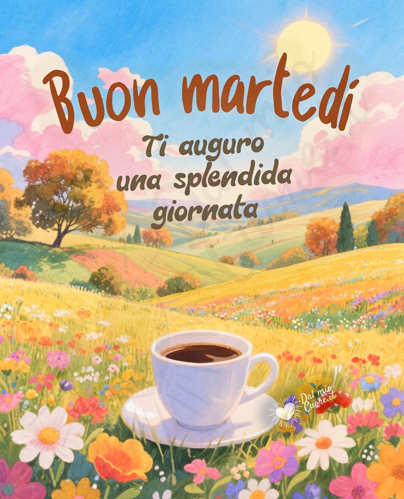 Buon martedì con paesaggio