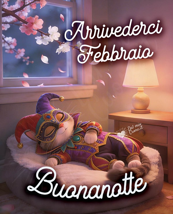Arrivederci febbraio... Buonanotte