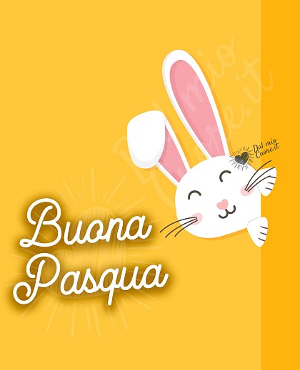 Buona Pasqua con coniglio